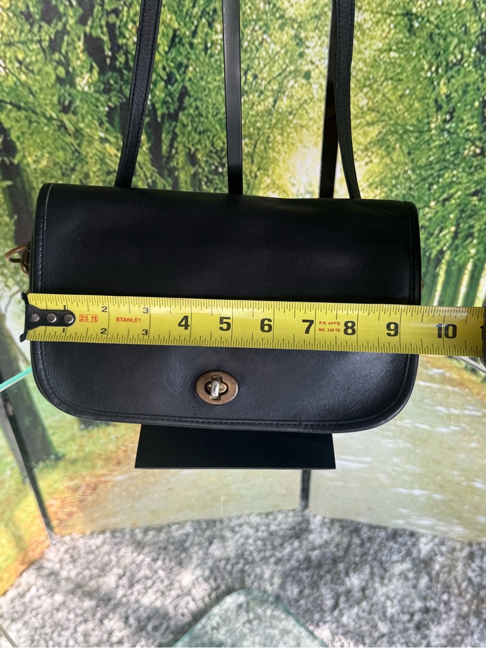 Vintage Coach 9755 Pocket Purse Black Glove Tanned Crossbody USA - Picture 10 of 12